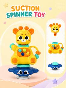 Giraffe Suction Cup Activity Toy, Suitable For Toddlers, Colorful Button Game And Rotating Desktop Toy, Multiple Colors, Baby Halloween, Baby Sensory Toy, Hand Rattle, Hand Drum & Mini Trumpet, Suitable As Birthday Or Christmas Gift For Newborns And Infants - Multicolor - View 12