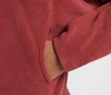 Nike One Therma FIT Women's Full-Zip Hooded Sweatshirt, Solid Color, Deep Team Red - Deep Team Red - View 4