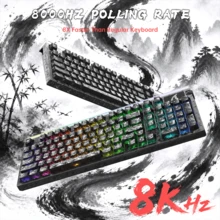 ATTACK SHARK R98HE Carbon Fiber Wired RT Mechanical Gaming Keyboard, Hall Effect Magnetic Switch Hot Swap,8KHz Polling Rate,0.005mm RT Accuracy,RGB Backlit,Web Driver For PC Mac Esport Gamer - View 4