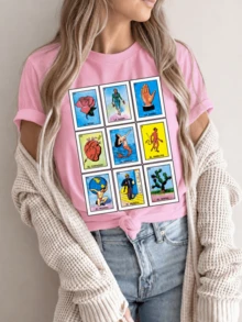 Women T-Shirts - Pink - View 1