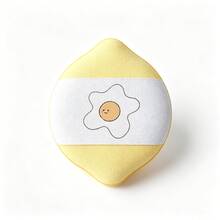 1pc Tomato Egg Cartoon Pattern Mini Puff Thumb Dual-Tip Blush Foundation Cushion Makeup Sponge Dry & Wet Use For Students - Multicolor - View 8