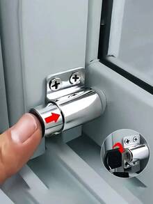 9pcs Sliding Door & Window Anti-Theft Lock Set, Window Security Lock, Anti-Theft Lock, Window Protection Lock, Anti-Pry Key Lock With Limit Switch, Double Security, Suitable For Home, Office Or Store Sliding Windows - Multicolor - View 1