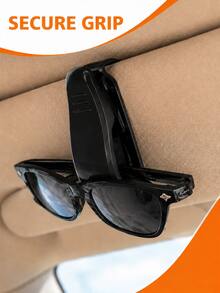 1pc S-Shaped Car Visor Glasses Holder, Multifunctional Fashion Glasses Clip, Car Interior Ticket & Card Holder Accessory - Car Air Vent Storage - View 13