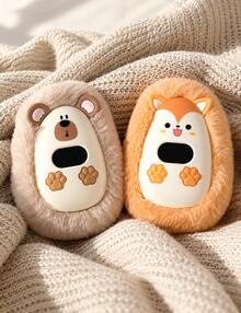 Mini Plush Pet Reusable Hand Warmer, Rechargeable Portable Pocket Hand Heater, 3 Adjustable Heat Levels, Outdoor Hand Warmer, Winter Essential Accessory, Halloween Christmas Gift - Multiple Styles and Colors - View 10