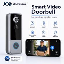 Wireless Smart Video Doorbell Camera, 2.4G WiFi Home Security Camera, HD Video, Infrared Night Vision, Two-Way Audio, Photo/Video & Cloud Storage, Smart Home Doorbell - View 2
