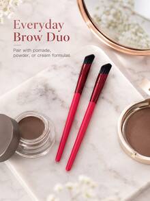 1/3/5/11pcs Bionic Eyebrow Brush, Eyebrow Shaping Tool, Angled Brow Brush For Filling And Blending, Multi-Functional Makeup Brush With Soft Portable Design, Concealer Brush, 3D Brow Styling Tool For Beauty, Home Makeup And Travel - Multicolor - View 3