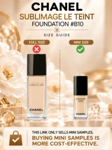 CHANEL Luxury Foundation #B10, 4.5ml Sample, Smooth Skin Texture, Long-Lasting Finish, Lightweight Texture, Non-Dulling, Suitable For Multiple Skin Types - #B10 - View 4
