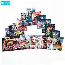 100Pcs Resealable Zip Lock Mylar Bags - Smell Proof Reusable Plastic Pouches For Gift Small Items Storage, Party Favor Packaging, Laser Holographic Foil Pouch - Multicolor - View 8