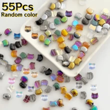 25/35/45/55/65/75Pcs Cat Head DIY Bracelet Necklace Jewelry Making Kit, Suitable For Christmas Creative Crafts, Used For Jewelry Making, Gifts, Beading, Random Color - Multicolor - View 19