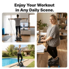 MERACH New 3-In-1 Stair Climber, Mini Steppers For Exercise At Home With Large Stride & Shock Pad Design, With Resistance Bands For Full Body Workout, 330 LBS Capacity Exercise Equipment - 3-in-1 Mini Steppers - View 7