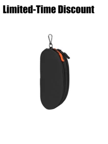 Double Layer Glasses Storage Bag, Soft Material With Zipper And Hook, Unisex Portable Double Zipper Glasses Storage Pouch, Suitable For Storing Glasses - Multicolor - View 13