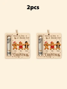 Custom Christmas Cash Holder Ornament, Personalized Name Snowman Tree Hanging Decor, Festive Holiday Gift Accent, Customized Money Holder Keepsake For Home Party, Customizable Name Christmas Tree Decoration, Christmas Gift 2026, Family, Friends - Style C - View 7