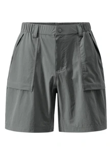 CAMEL CROWN Men's Cool Feel Quick Dry Shorts, Spring Summer Sun Protection Moisture Wicking Cooling Shorts - Dark Green Gray - View 3