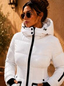 Women Coats - White - View 2