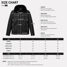 Men's Black Faux Leather Biker Jacket With Detachable Faux Fur Collar, Multi Zip Pockets & Padded Sleeve Detail - Black - View 8