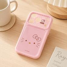 FIFA Hello Kitty Pink Transparent Phone Case, Cute Bow And Face Pattern Protective Cover, Lovely Phone Accessory For Girls - Multicolor - View 6