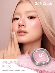 Girls Crush 2合1緞面腮紅與打亮彩妝，兩種不同腮紅妝效，絲滑輕盈質地，可疊加顯色，自然緞面與水光亮澤效果，適合日常面部彩妝 - #閃耀粉 - 查看 1