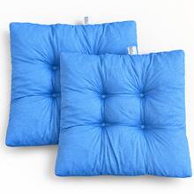 50x50cm Tufted Outdoor Seat Cushion – Made In Turkey, Soft Padded Chair Cushion, 1 Or 2 Piece Set - Dusty Blue - View 3