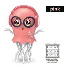 1pc Kids Electric Magic Dancing Jellyfish Octopus Automatic Sensor Obstacle Avoidance Octopus Light Toy Automatic Avoidance Jellyfish, Requires 3 AA Batteries (Batteries Not Included, Walks On Back, Remove Back Cover First) - Color - View 14