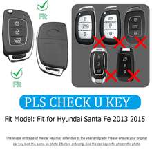 現代 Santa Fe 2013-2015 汽車鑰匙保護套，附水鑽熊造型鑰匙圈，精緻鑰匙遙控器保護殼，柔軟 TPU 鑰匙殼，全方位保護汽車鑰匙套 - 彩色 - 查看 10