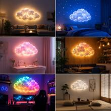 RGB Magic Cloud Smart Light, Supports Music Sync DIY Color Change, Holiday Gift, Gaming Room/Bedroom Space/Party Venue First Choice Lighting Decoration, Define Your Style - Multicolor - View 6