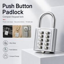 Combination Lock (Keyless, Waterproof), Suitable For Suitcases, Pencil Cases, Backpacks; Cartoon Waterproof Padlock, Suitable For Outdoor Travel, Student Dorms, Storage Lockers, Drawers, Helmets, Luggage, Travel Accessories, School/Gym Lockers, Sports Lockers, Fences, Toolboxes. - Multiple Styles - View 3