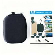 Kit Lensa Ponsel APEXEL 5-in-1: Wide 0,63X, Macro 15X, Fisheye 198°, CPL & Telephoto 2X, Kompatibel dengan iPhone dan Sebagian Besar Smartphone - A - View 8
