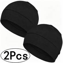 4pcs/2pcs/1pc Unisex Brimless Sleep Cap, Lightweight Breathable With Breathable Lining, Suitable For Chemotherapy Hair Loss - A - View 1