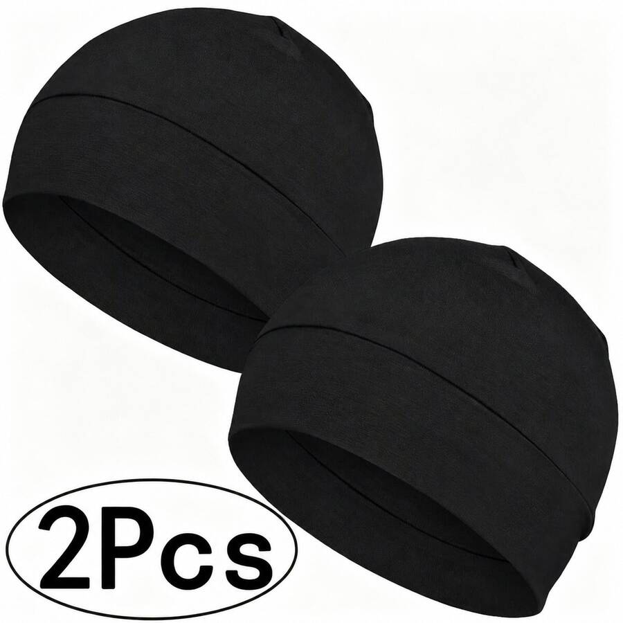 4pcs/2pcs/1pc Unisex Brimless Sleep Cap, Lightweight Breathable With Breathable Lining, Suitable For Chemotherapy Hair Loss - A - View 1