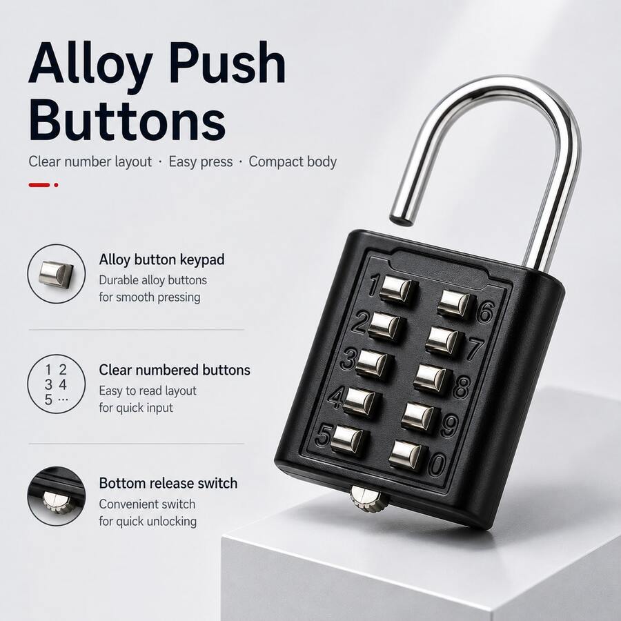 Combination Lock (Keyless, Waterproof), Suitable For Suitcases, Pencil Cases, Backpacks; Cartoon Waterproof Padlock, Suitable For Outdoor Travel, Student Dorms, Storage Lockers, Drawers, Helmets, Luggage, Travel Accessories, School/Gym Lockers, Sports Lockers, Fences, Toolboxes.