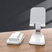 Foldable Desktop Phone Stand, Adjustable Height And Angle, Portable Tablet Holder, Suitable For 4-13 Inch Smartphones And Tablets, Convenient Desktop Accessory For Slouchy Office Workers And Live Streamers - Multi-color - View 12