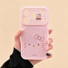 FIFA Hello Kitty Pink Transparent Phone Case, Cute Bow And Face Pattern Protective Cover, Lovely Phone Accessory For Girls - Multicolor - View 1