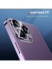 6pcs 3D Silk Screen Camera Lens Protector Film, Compatible With IPhone 18 Pro Max/18 Pro 16/14 Pro Max/15 Pro Max/16 Pro Max/14 Pro/13/15 Plus, Camera Screen Protector Film Accessory, 9H Tempered Glass, Anti-Scratch Protective Case - Clear - View 9