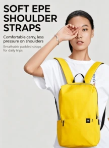 Xiaomi 10L Mini Backpack, Compact Design With Large Capacity, Available In Multiple Colors. Splash-Resistant Fabric, Comfortable Fit That Won't Dig Into Your Shoulders, A Perfect Companion For Daily Outings. - View 1