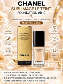 CHANEL Luxury Foundation #B10, 4.5ml Sample, Smooth Skin Texture, Long-Lasting Finish, Lightweight Texture, Non-Dulling, Suitable For Multiple Skin Types - #B10 - View 6