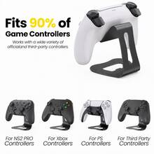 Giá đỡ tay cầm chơi game bằng kim loại để bàn, tích hợp dụng cụ mở nắp chai và đệm silicone chống trượt, kệ sắp xếp bàn chơi game tiết kiệm không gian, tương thích với P5/P4, X Series, N-Switch Pro/2 Pro và hầu hết các tay cầm bên thứ ba - Xem 4