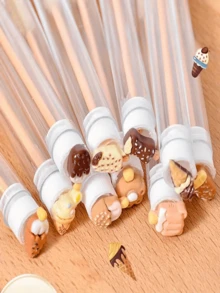 Women's Eyelash And Eyebrow Brush Set, Includes Mascara Wand And Eyelash Comb, Suitable For Eyelash Extensions Maintenance, Grooming Eyelashes And Eyebrows, Daily Makeup And Eyelash Care, Also Can Be Given As Exquisite Summer Wedding Gift - Multicolor - View 11