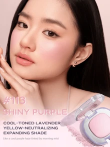 Girls Crush 2-in-1 Satin Blush & Blush Highlighter Makeup, Dua Hasil Akhir Blush yang Berbeda, Tekstur Ringan dan Halus, Warna yang Dapat Dibangun, Efek Satin Alami & Kilau Dewy, Cocok untuk Riasan Wajah Sehari-hari - #115 Terkena Sinar Matahari - View 5