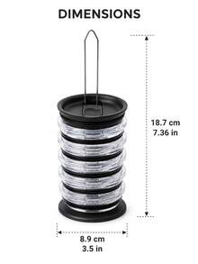 1PC No-Drill Kitchen Lid Organizer, Vertical Cup Lid Storage Rack For Tumbler Lids, Glass Cup Lids And Pot Lids, Space-Saving Countertop Organizer Stand, Compact Lid Holder For Kitchen Cabinets, Counters, Pantry And Home Storage, Easy Access - Multicolor - View 6