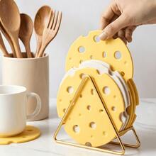 حصيرة وعاء سيليكون متينة، قاعدة عازلة مقاومة للحرارة مانعة للانزلاق، واقي لسطح الطاولة، متعددة الاستخدامات للمطبخ وغرفة الطعام وطاولة القهوة، للاستخدام اليومي المنزلي، إكسسوار هدية ترحيب بالمنزل الجديد - مشاهدة 5
