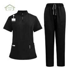Men Scrub Sets - Black - View 8