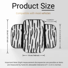 1PC Plush Animal Pattern Car Armrest Pad, Soft & Comfortable, No Storage Pocket/Dual Storage Pocket Design Optional, Elastic Easy Installation, Car Interior Accessory, Suitable For Most Vehicles - Multicolor - View 2