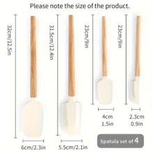 Silicone Spatula Set, 4pcs Non-Stick Silicone Spatulas, Spoon Spatula, Jar Scraper, Suitable For Cooking, Baking, Stirring, Frosting, Heat Resistant Seamless Non-Stick Flexible Scrapers, Baking Mixing Tools, Kitchen Use - Multicolor - View 2