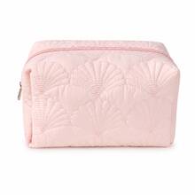 Elegant Fashion Shell Women's Makeup Bag, Ins-Style Soft Quilted Design, Fashionable Clutch, Multi-Functional Storage Bag, Organizer Pouch, Holiday Gift Souvenir - Multicolor - View 11