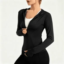 Women Sports Jackets - Black - View 2