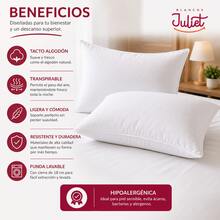 Pack 2 Almohadas Hotelera Con Cierre Estándar Blanco - Blanco - Ver 4