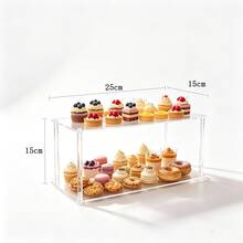 Acrylic Cupcake Display Stand, Square Transparent Dessert Display Rack, Multi-Tier Cupcake Tower, Suitable For Weddings, Birthdays, Parties And Other Occasions. - Multicolor - View 10