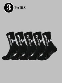 5 Pairs/10 Pairs Men's Non-Slip Rubber Sole Soccer Socks Sports Socks 2 Packs/4 Packs/6 Packs/8 Packs/10 Packs/20 Packs/30 Packs - Multicolor - View 12