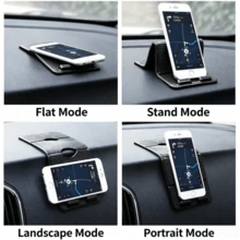 Multi-Functional Nano Traceless Removable Adhesive Porous Foldable Car Phone Holder, Non-Slip Phone Adhesive Pad, Car Dashboard Navigation Bracket, Foldable Multi-Angle Adjustable, No Drilling, Stable And Non-Slip, Universal Phone - Base - View 5