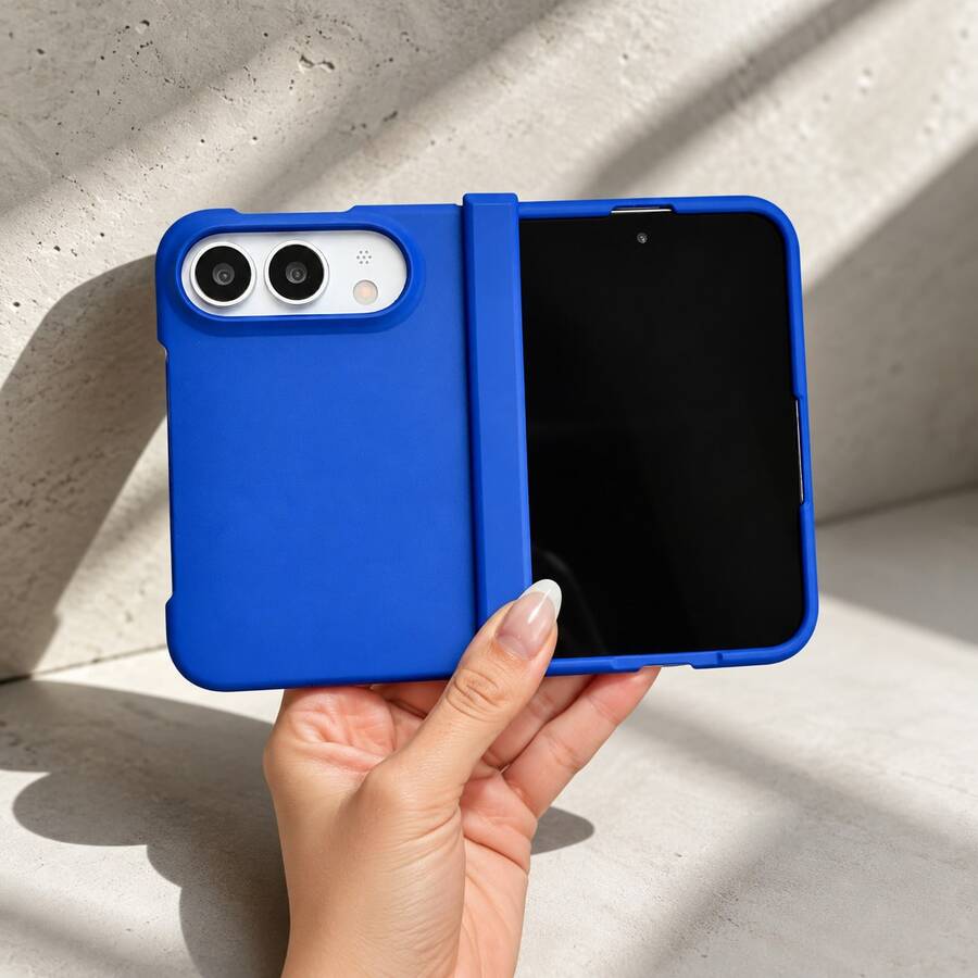 Ins Macaron Solid Color 3-In-1 Foldable Phone Case, Skin-Friendly Silicone Material, Full Coverage Anti-Drop Anti-Fingerprint Slim Bare-Phone Feel, Compatible With Iphone 18 Duo Foldable Screen Protective Cover